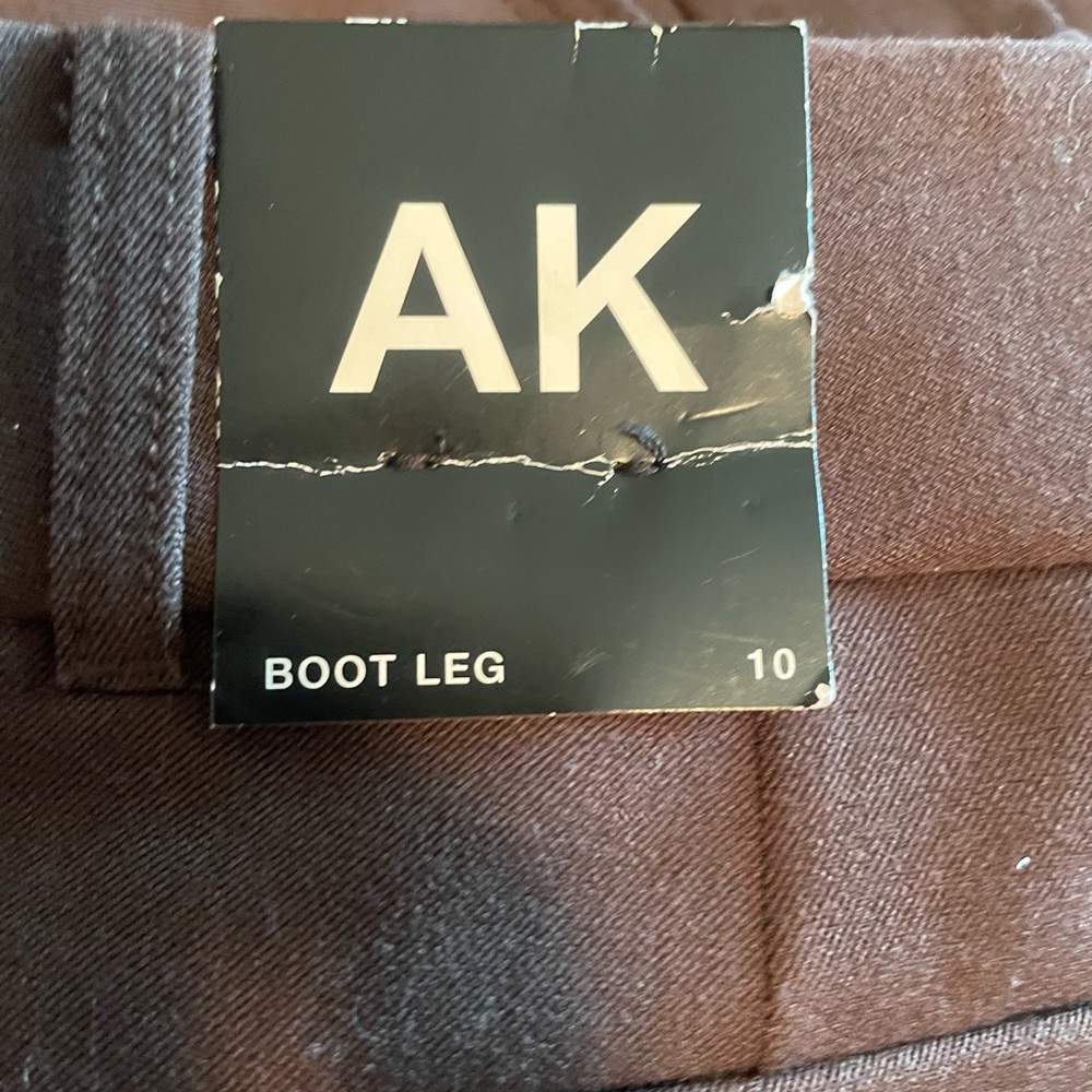 AK Brown Trousers boot cut size 10 new with tags - Picture 4 of 8